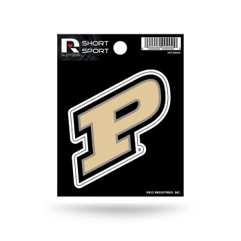 Rico Industries Ncaa Purdue Boilermakers Die Cut Team Logo Short Sport Sticker