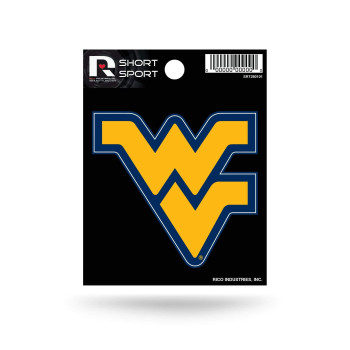 Rico Industries Ncaa West Virginia Mountaineers Die Cut Team Logo Short Sport Sticker