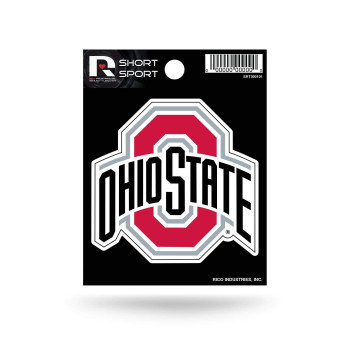 Rico Industries Ncaa Ohio State Buckeyes Die Cut Team Logo Short Sport Sticker