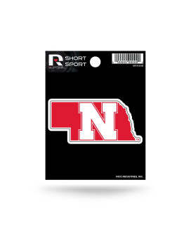 Rico Industries Ncaa Nebraska Cornhuskers Die Cut Team Logo Short Sport Sticker