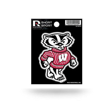 Rico Industries Ncaa Wisconsin Badgers Die Cut Team Logo Short Sport Sticker