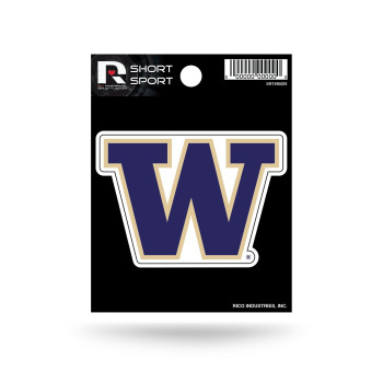 Ncaa Washington Huskies Die Cut Team Logo Short Sport Sticker