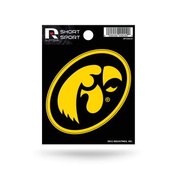 Rico Industries Ncaa Iowa Hawkeyes Die Cut Team Logo Short Sport Sticker