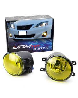Ijdmtoy Selective Yellow Driver Passenger Sides Fog Light Lamps With H11 Halogen Bulbs Compatible With Lexus Is Gs Es Ct Lx Rx Toyota Camry Highlander Corolla Prius Scion Tc, Etc