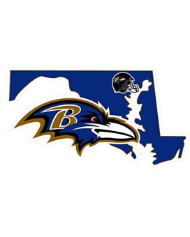 Nfl Baltimore Ravens Home State Decal, 5