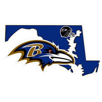 Nfl Baltimore Ravens Home State Decal, 5