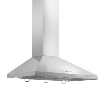 ZLINE 30 in. Convertible Vent Wall Mount Range Hood in Stainless Steel with Crown Molding (KL2CRN-30)