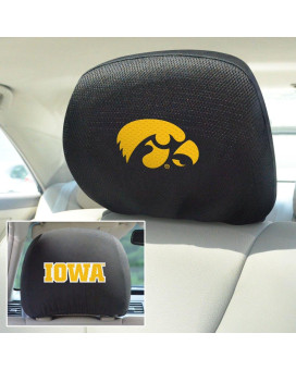 Fan Mats University Of Iowa 2-Piece Car Mat Head Rest Cover10 X13