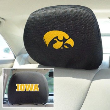 Fan Mats University Of Iowa 2-Piece Car Mat Head Rest Cover10 X13