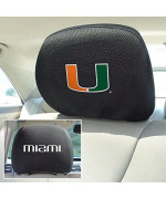 Fanmats University Of Miami Head Rest Cover/10 X13