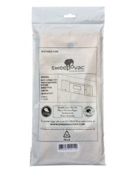 Sweepovac SVB 5 pk of Replacement Bags & 1 Filter