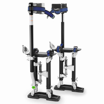 GypTool Pro 15" - 23" Drywall Stilts - Black