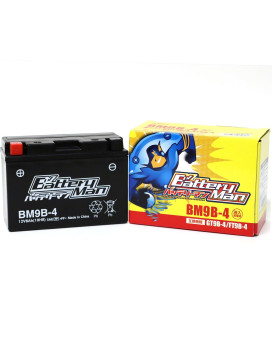 Battery Man Bm9B-4 (Gt9B-4 Compatible) (Liquid Input Charged) Bike Battery