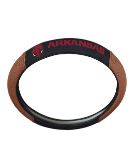 Fanmats 62120 Arkansas Razorbacks Football Grip Steering Wheel Cover 15 Diameter