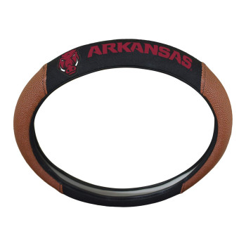 Fanmats 62120 Arkansas Razorbacks Football Grip Steering Wheel Cover 15 Diameter