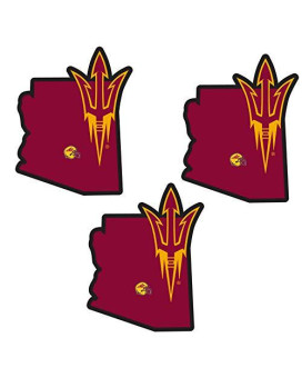 Ncaa Siskiyou Sports Fan Shop Arizona State Sun Devils Home State Decal One Size Team Color