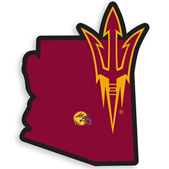 Ncaa Siskiyou Sports Fan Shop Arizona State Sun Devils Home State Decal One Size Team Color