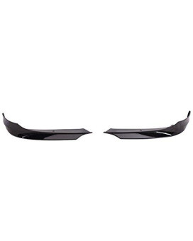 Pre-painted Front Splitter Lip Compatible With 2009-2011 BMW 3 Series E90 LCI, Factory Style PP Painted Jet Black # 668 Front Splitter Lip Other Color Available By IKON MOTORSPORTS, 2010