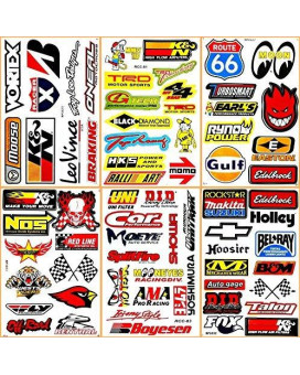 Cars Motorsport Nos Gulf Hot Rod Nascar Drag Racing Lot 6 Vinyl Graphic Decals Stickers D6094