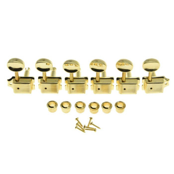 Kaish Gold Split Post Vintage Guitar Tuning Keys Tuners Machine Heads For Strattele