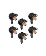 Accel 140646K-6 Ignition Coil - Supercoil - 2010-2016 Ford Ecoboost 3.5L V6 - Black - 6-Pack (3-Pin)