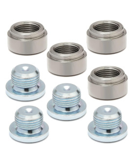 Ledaut M18X15 Stepped Mounting Bung And Plugs Stainless Steel(4 Bungs4 Plugs) Fittings Weld Bung