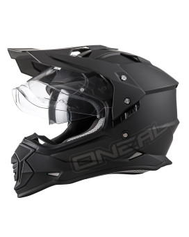 Oneal Unisex Adult Full-Face-Helmet-Style Sierra Ii Helmet Flat Black Xs 53 54Cm , Black, X-Small Us