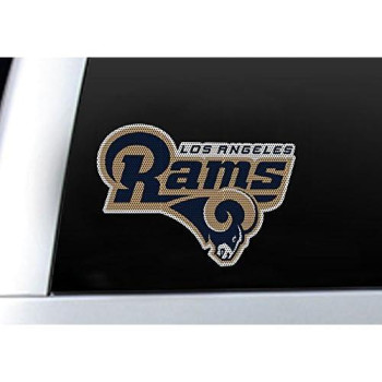 Nfl Los Angeles Rams Diecut Window Film, Blue, One Size