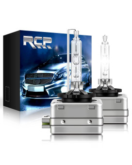 RCP - D3S6 - (A Pair) D3S 6000K Xenon HID Repcement Bulb Diamond White Metal Stents Base 12V Car Headlight Lamps Head Lights 35W