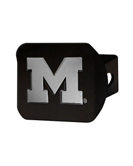 University Of Michigan Black Metal Hitch Cover