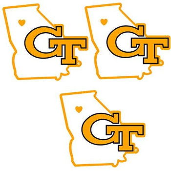 Ncaa Siskiyou Sports Fan Shop Georgia Tech Home State Decal One Size Team Color