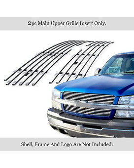 Aps Compatible With 2003-2005 Chevy Silverado 1500 03-04 2500 Chrome Stainless T304 Billet Grille Grill N19-C71756C