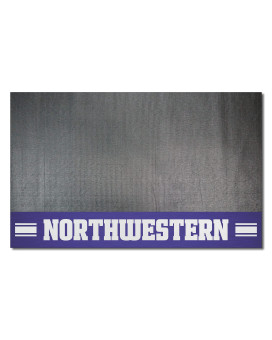 Fanmats 21660 Northwestern Wildcats Vinyl Grill Mat - 26In. X 42In. - Deck Patio Protective Mat Oil Flame And Uv Resistant