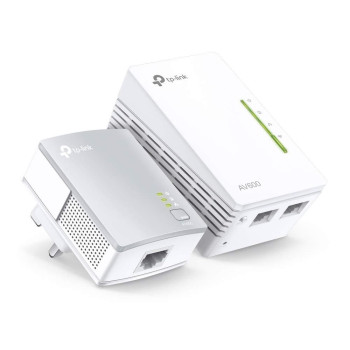 Tp-Link Av600 Powerline Adapter Wi-Fi Boosterhotspot Extender,Speed Up To 300Mbps, 2+1 (Tl-Wpa4220 Kit) N300 Mbps+Av600 Mbps2 Pack