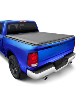 Tyger Auto T1 Soft Roll Up Truck Bed Tonneau Cover Compatible With 2002-2018 Dodge Ram 1500 2003-2022 2500 3500 2019-2022 Classic Only 8 Bed (96) Without Rambox Tg-Bc1D9015