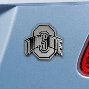 Sports Licensing Solutions Ohio State Buckeyes Real Chrome Metal Auto Emblem3