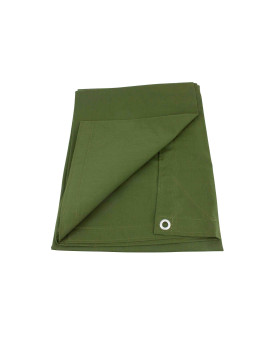 Mytee Products 20' x 20' Green Canvas Tarp 12oz Heavy Duty Water Resistant