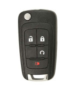 Keyless2Go Replacement For Keyless Remote 4 Button Flip Car Key Fob For Oht01060512