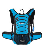 Hydration Pack Hiking Water Backpack - Miracol Hiking Backpack With 2L Bladder - Insulated Lightweight Hydration Backpack Blue