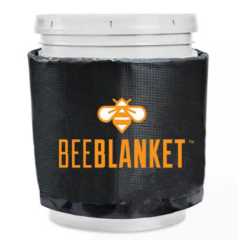 Powerblanket BB05GV Bee Blanket Honey Heater, 5 gal Pail Heater with Cutout for Gate Valve, Charcoal Gray