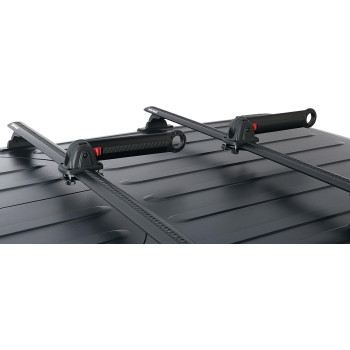 Rhino-Rack Nautic Kayak Roof Rack, Stack Up to 4 Kayaks Side by Side, Folds Down for Storage, Includes 4 Rapid Tie Down Straps, Aluminum & Glass Reinforced Nylon for Maximum Durability (S520)