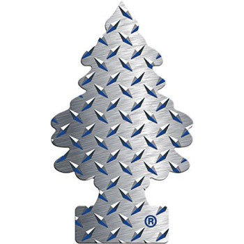 Little Trees Car Air Freshener Hanging Paper Tree For Home Or Car Pure Steel 3 Pack