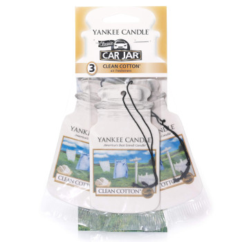 Yankee Candle Car Jara Bonus Pack Clean Cottona Ycjbpcc1