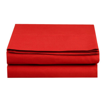 Luxury Flat Sheet On carkartElegant Comfort Wrinkle-Free 1500 Thread Count Egyptian Quality 1-Piece Flat Sheet, King Size, Red