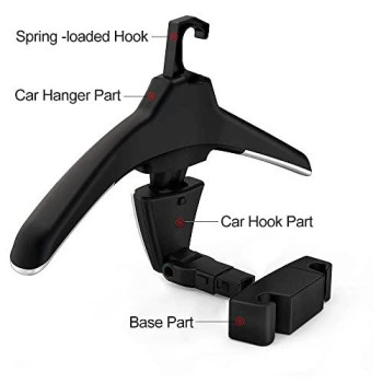 Car Coat Hanger, Auto Back Seat Headrest Clothes Jackets Suits Hooks, High-End Multi-Purpose Storage Car Accessories