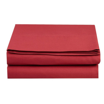 Luxury Flat Sheet On carkartElegant Comfort Wrinkle-Free 1500 Thread Count Egyptian Quality 1-Piece Flat Sheet, Full Size, Burgundy