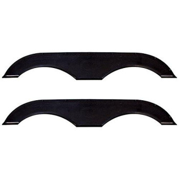 Alpha Systems Pair of RecPro Tandem Trailer Fender Skirt in Black for RVs, Campers and Trailers | Made in USA