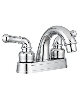 Dura Faucet DF-PL620C-CP RV Bathroom Sink Faucet - Smooth Turning 2-Lever (Chrome)