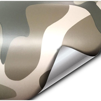 Vvivid Vinyl Camouflage Pattern Wrap Air-Release Adhesive Film Sheets (30Ft X 5Ft, Desert Camo)