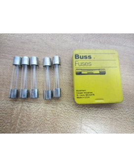 Bussmann AGC-9 AGC Series Fuse, Fast Acting, 9 Amp, 250V, Glass Tube, 1/4" x 1-1/4" (Pack of 5)